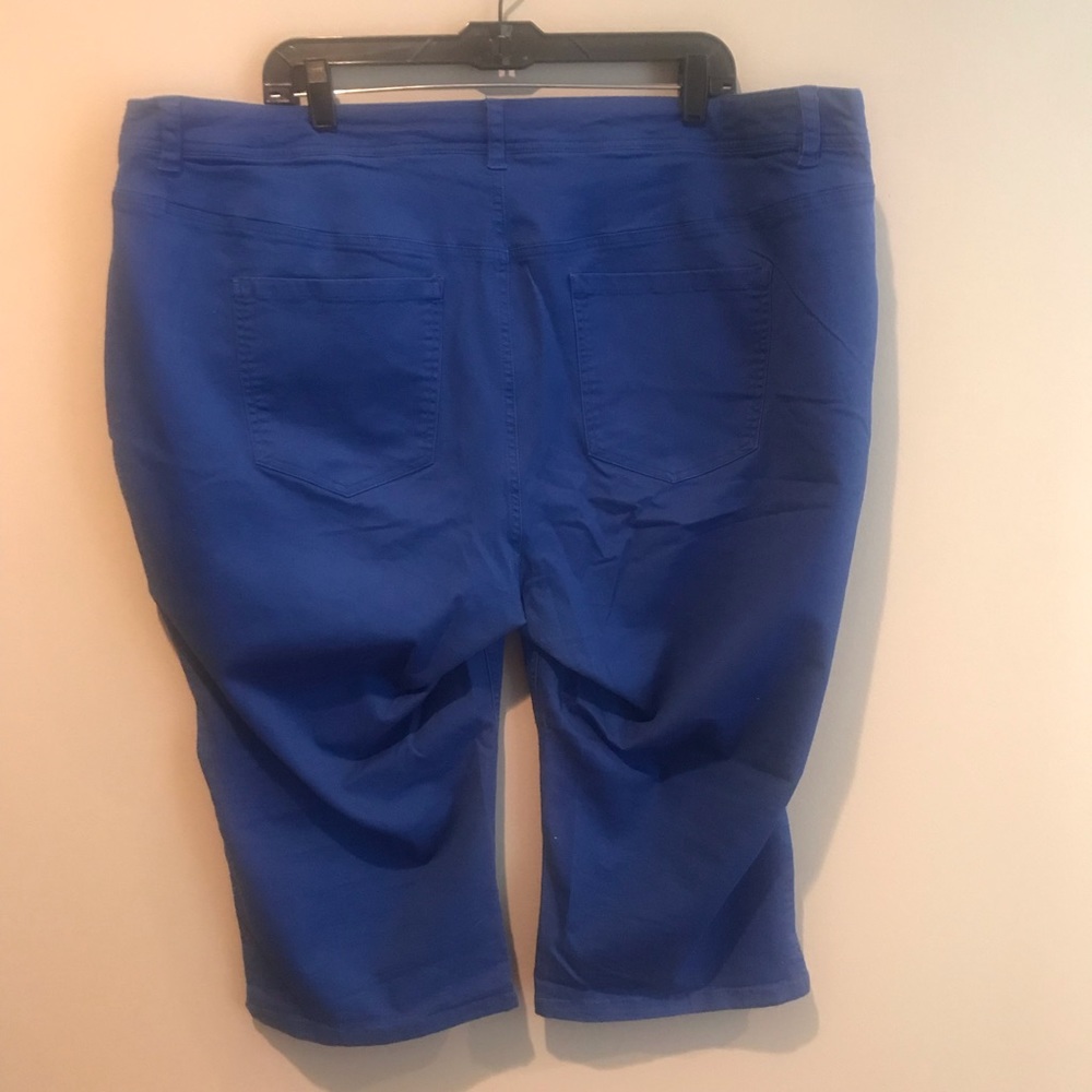 Lane Bryant Royal Blue Capri Pant 24